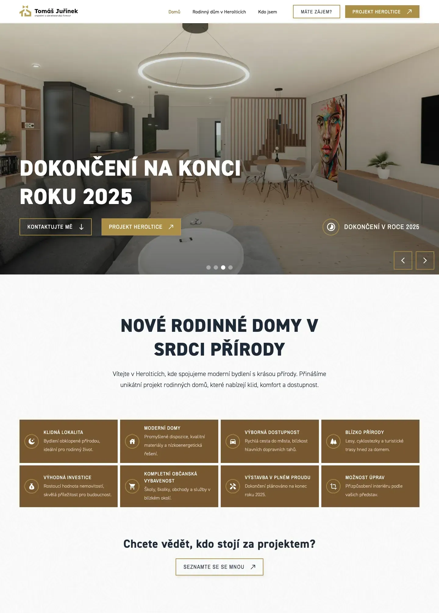 Web Tomáš Juřínek: celá stránka